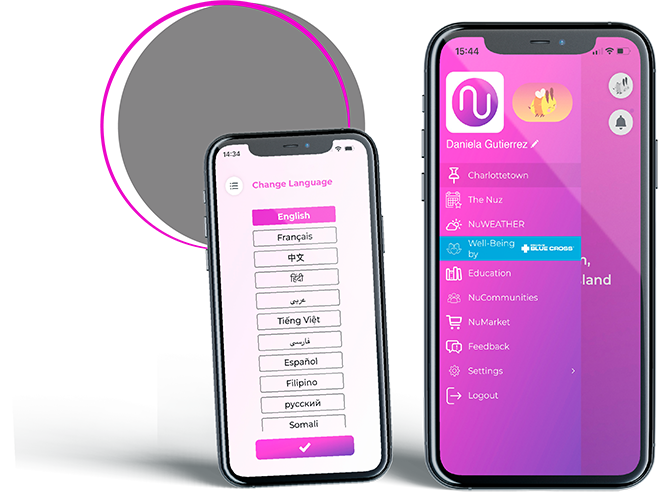 NuWelcome 1 Recycle Coach app on a phone